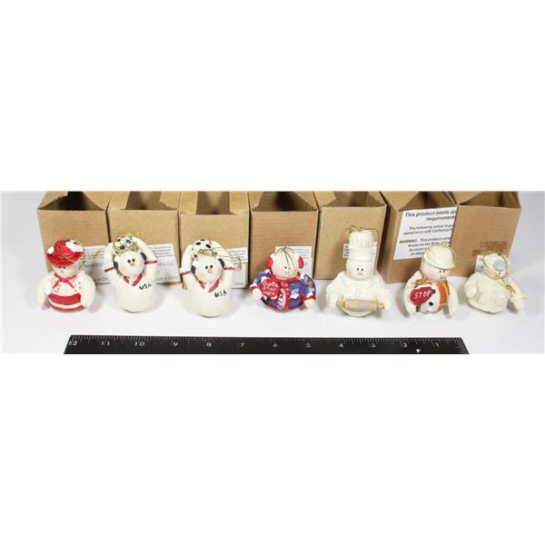 NEW 7 CHRISTMAS TREE ORNAMENTS