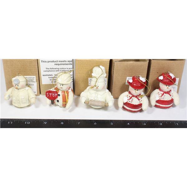 NEW SET 5 CHRISTMAS TREE ORNAMENTS