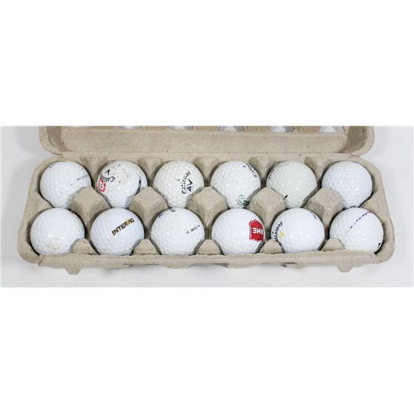 CARTON OF 12 CALLAWAY GOLF BALLS USED