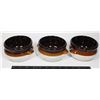 Image 1 : LOT OF 3 VINTAGE OVEN PROOF CERAMIC SOUP BOWLS