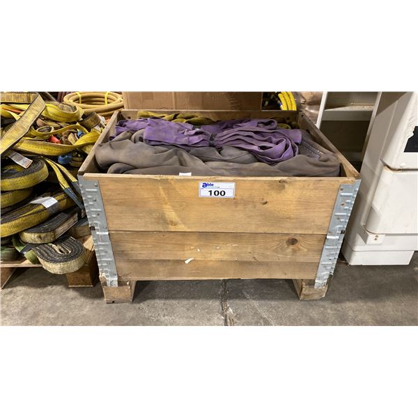 2 CRATES OF ASSORTED LIFTING SLINGS *CRATES INCLUDED*