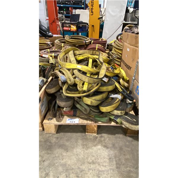 PALLET OF ASSORTED LIFTING SLINGS