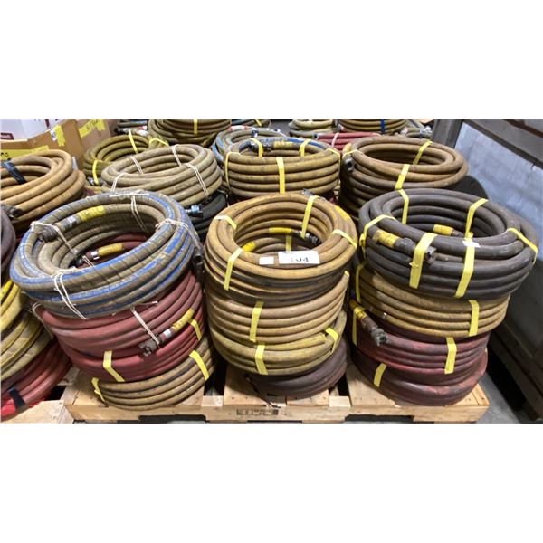 PALLET OF ASSORTED INDUSTRIAL AIR/WATER HOSE LINES