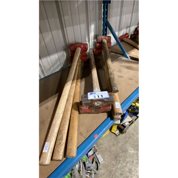 GROUP OF 8 SLEDGEHAMMERS