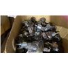Image 3 : LARGE ROLL OF PINK ANTI-STATIC POLY TUBING, BOX OF WIRE BRUSH DRILL ATTACHMENTS & BOX OF DRILLED