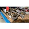 Image 2 : GROUP OF ASSORTED WELDING TORCHES, BRAIDED STEEL HOSE, GAUGE, ELECTRICAL OUTLET & HEAVY DUTY