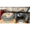 Image 5 : 2 RUBBER WHEEL CHOCKS & SET OF 4, 4.80/4.00-8 EQUIPMENT TIRES