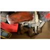 Image 8 : BOX OF ASSORTED POWER TOOLS, CHARGERS, LEVELS, HAND TOOLS & MORE