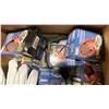 Image 5 : 3 BOXES OF HARDHATS, LEATHER WORK GLOVES, SAFETY GLASSES & LIGHTBULBS