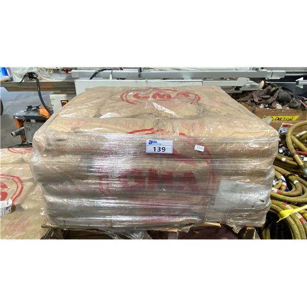 PALLET OF GMA PREMIUMBLAST GARNET- 55LB BAGS, APPROX 40 BAGS TOTAL