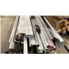 Image 3 : PALLET OF ASSORTED ALUMINUM WINDOW COVERING PARTS & COMPONENTS - PALLET MEASURES APPROX 20'L