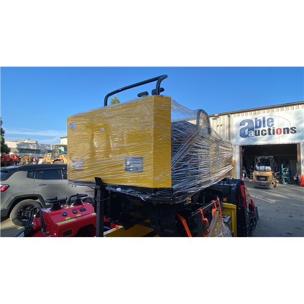 SDLANCH SDLD25 YELLOW RIDE ON GAS POWERED MINI CRAWLER DUMPER, 3 SPEED, 9" TRACKS, MANUAL DUMP