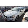 Image 1 : 2011 VOLVO S60 T6, 4DRSD, WHITE, VIN YV1902FH6B2016253,