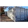Image 1 : GREY 40' 52,910 LB MAX CAPACITY INDUSTRIAL TRANSPORT CONTAINER WITH 4 DUAL SWING SIDE DOORS DUAL