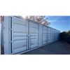 Image 2 : GREY 40' 52,910 LB MAX CAPACITY INDUSTRIAL TRANSPORT CONTAINER WITH 4 DUAL SWING SIDE DOORS DUAL