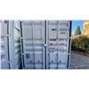 Image 2 : GREY 40' 52,910 LB MAX CAPACITY INDUSTRIAL TRANSPORT CONTAINER WITH 4 DUAL SWING SIDE DOORS DUAL