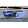 Image 2 : SKLP SK-SC40, 40' X 20' X 14'H HEAVY DUTY ALL STEEL CARPORT *IN CRATE*