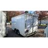 Image 2 : 2016 FOREST RIVER CARGO MATE TANDEM AXEL COVERED TRAILER, WHITE, VIN 5NHUBL422GB458451,