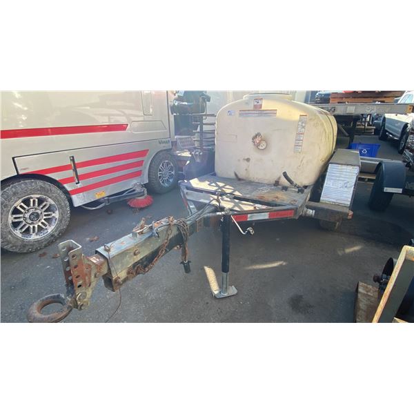 2005 MAGNUM DUAL AXEL TANK TRAILER WITH PRESSURE WASHER, BLACK, VIN 5AJWS16155B000212,