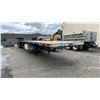 Image 1 : 2012 WILSON CF-1080 FLAT DECK TRAILER, BLACK, VIN 4WWBGB6N9CN618040,