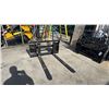 Image 1 : AGT INDUSTRIAL SAII100 SKID STEER PALLET FORK ATTACHMENT WITH 48" FORKS