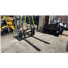 Image 1 : AGT INDUSTRIAL SAII100 SKID STEER PALLET FORK ATTACHMENT WITH 48" FORKS