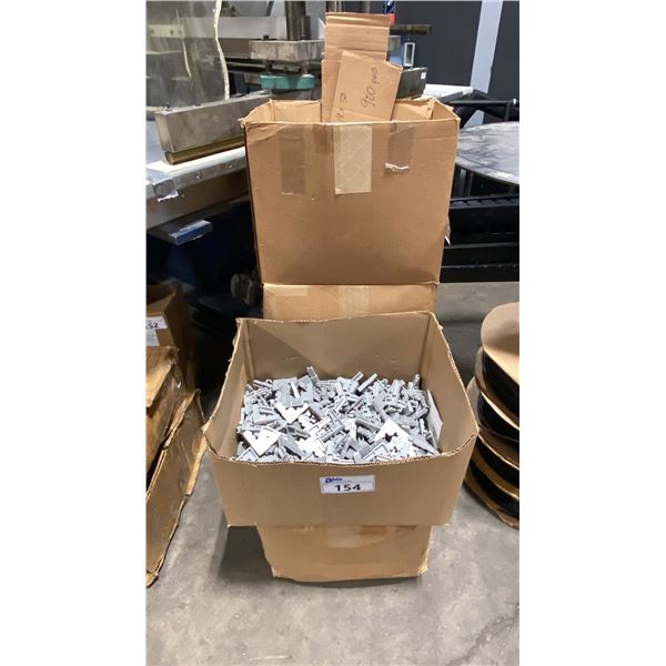 5 BOXES OF ASSORTED MASTER TOOL COMMERCIAL WINDOW COVERING ATTACHMENT CLIPS *MUST TAKE ALL*