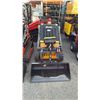 Image 3 : SDLOOL SL360T YELLOW 420CC GAS POWERED RUBBER TRACK STAND ON MINI SKID STEER LOADER WITH 42"W
