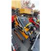 Image 6 : SDLOOL SL360T YELLOW 420CC GAS POWERED RUBBER TRACK STAND ON MINI SKID STEER LOADER WITH 42"W