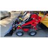 Image 5 : SDLOOL SL323TZ RED STAND ON GAS POWERED MINI SKID STEER LOADER, 13.5 HP, PNEUMATIC TIRES, 420CC