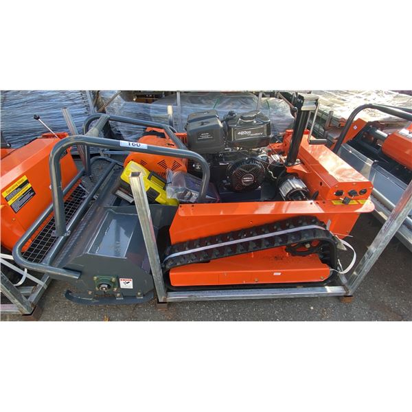 SDLOOL SL-LM1200Q ORANGE GAS POWERED REMOTE CONTROLLED FLAIL MOWER WITH 457 CC ENGINE,