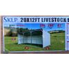 Image 3 : SKLP SK-S2012, 20' X 12' PORTABLE LIVESTOCK SHELTER/STORAGE SHED *IN WOODEN CRATE*