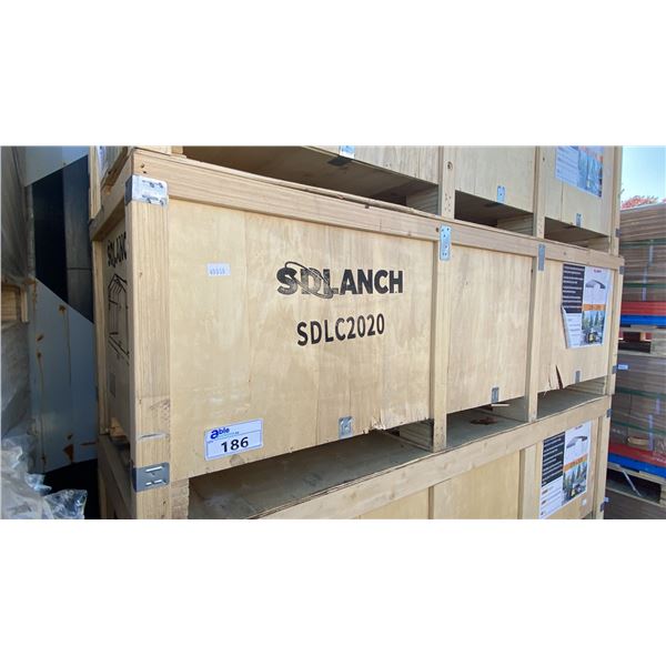 SDLANCH SDLC2020 20' X 20' ALL STEEL HIGH END CARPORT W/ OPEN SIDE WALLS *IN WOODEN CRATE*