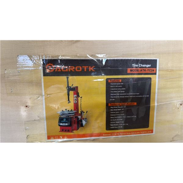AGROTK ATK-TC24 RED 41  DIAMETER X 15 W 5511 LBS CAPACITY INDUSTRIAL TIRE CHANGER *IN CRATE*