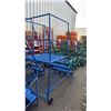 Image 2 : CANWAY 4SH-RWP HEAVY DUTY BLUE 4 STEP MOBILE WAREHOUSE STAIRS WITH 36" X 36" PLATFORM