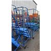 Image 2 : CANWAY 4H-20 HEAVY DUTY BLUE 4 STEP NARROW MOBILE WAREHOUSE STAIRS WITH 20" X 15" PLATFORM