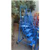 Image 1 : CANWAY 5H-20 HEAVY DUTY BLUE 5 STEP NARROW MOBILE WAREHOUSE STAIRS WITH 20" X 15" PLATFORM