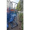 Image 2 : CANWAY 5H-20 HEAVY DUTY BLUE 5 STEP NARROW MOBILE WAREHOUSE STAIRS WITH 20" X 15" PLATFORM