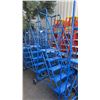 Image 2 : CANWAY 5H-20 HEAVY DUTY BLUE 5 STEP NARROW MOBILE WAREHOUSE STAIRS WITH 20" X 15" PLATFORM