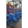 Image 1 : CANWAY 5H-20 HEAVY DUTY BLUE 5 STEP NARROW MOBILE WAREHOUSE STAIRS WITH 20" X 15" PLATFORM