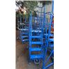 Image 2 : CANWAY 5H-20 HEAVY DUTY BLUE 5 STEP NARROW MOBILE WAREHOUSE STAIRS WITH 20" X 15" PLATFORM