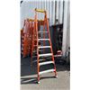Image 1 : ALLRIGHT HEAVY DUTY 6' ORANGE CARBON FIBER INDUSTRIAL PLATFORM LADDER