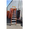 Image 1 : ALLRIGHT HEAVY DUTY 6' ORANGE CARBON FIBER INDUSTRIAL PLATFORM LADDER