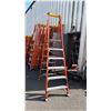 Image 1 : ALLRIGHT HEAVY DUTY 6' ORANGE CARBON FIBER INDUSTRIAL PLATFORM LADDER