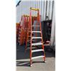 Image 1 : ALLRIGHT HEAVY DUTY 6' ORANGE CARBON FIBER INDUSTRIAL PLATFORM LADDER