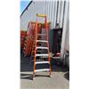 Image 3 : ALLRIGHT HEAVY DUTY 6' ORANGE CARBON FIBER INDUSTRIAL PLATFORM LADDER