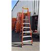 Image 1 : ALLRIGHT HEAVY DUTY 6' ORANGE CARBON FIBER INDUSTRIAL PLATFORM LADDER