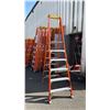 Image 1 : ALLRIGHT HEAVY DUTY 6' ORANGE CARBON FIBER INDUSTRIAL PLATFORM LADDER