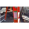 Image 2 : ALLRIGHT HEAVY DUTY 4' ORANGE CARBON FIBER INDUSTRIAL PLATFORM LADDER