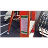 Image 2 : ALLRIGHT HEAVY DUTY 4' ORANGE CARBON FIBER INDUSTRIAL PLATFORM LADDER